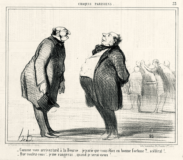  奥诺雷·杜米埃 Honore Daumier ——当你在交易所迟到